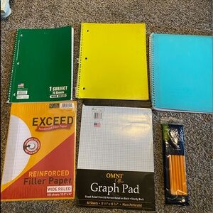School supply lot - 6 items